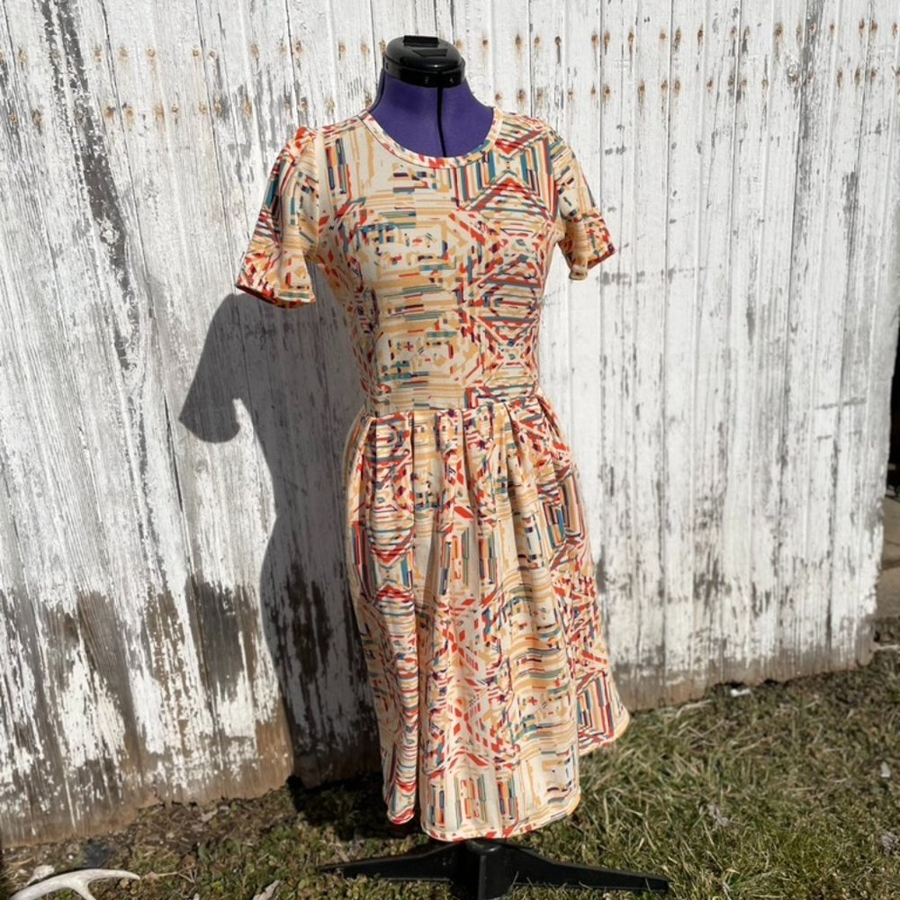 Geometric Print Dress
